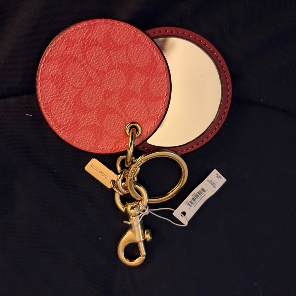 Coach Red Key & Card Holder